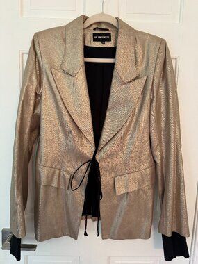 Ann Demeulemeester Metallic Blazer L | US10, FR42
